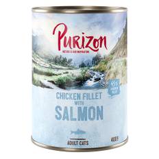 Purizon Adult kornfri 12 x 400 g - Kyllingfilet mit Laks