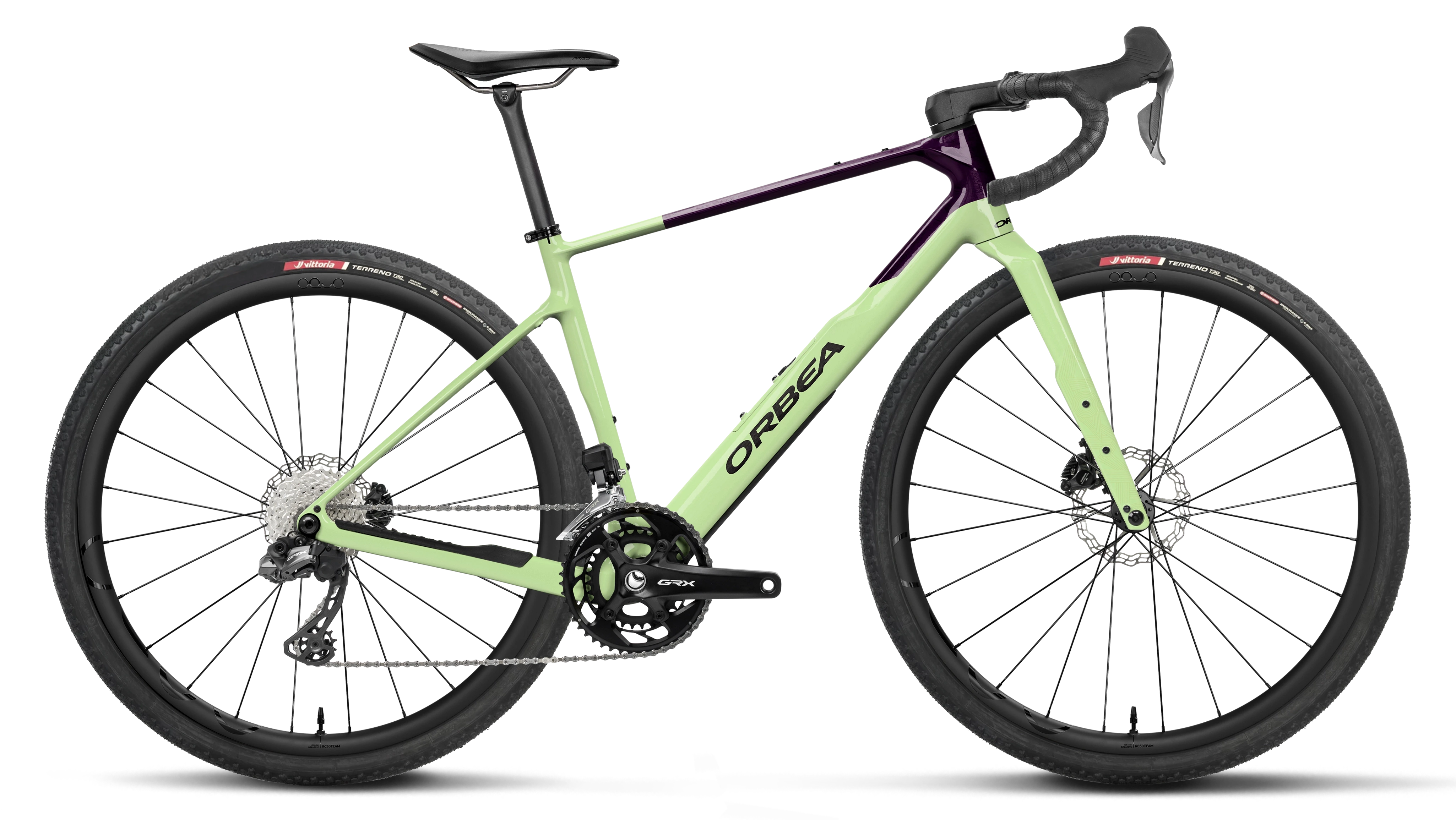 Orbea Terra M20iTEAM | Gravelbike | Acid Gum-Fantasy Purple Carbon View