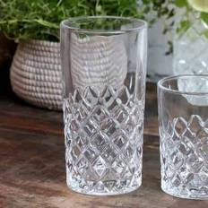 Chic Antique Glass with Diamond Cut Lorient Tall
