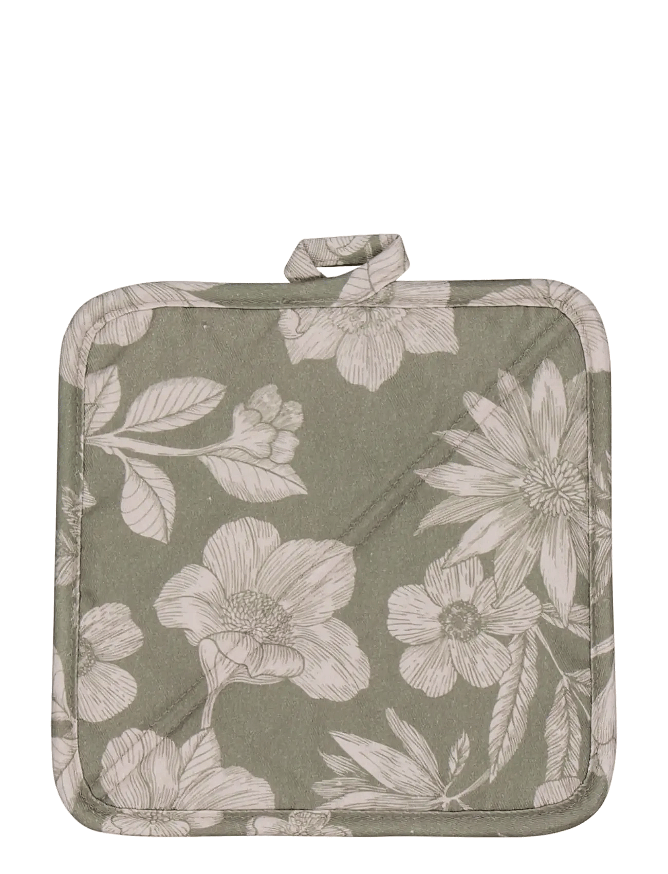 NOBLE HOUSE Grydelap Stella Khakigrøn 20X20 | Khaki green | 20X20 cm