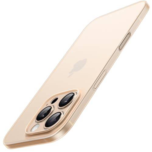 JETech Ultratunn Skal för iPhone 16 Pro Max, Sandfärgat Titan