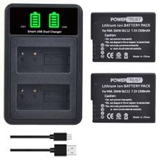 PowerTrust 2Pcs DMW-BLC12 DMW-BLC12e Akku und Ladegerät für Panasonic Lumix DC-G95 DMC-FZ2000 DMC-FZ1000II DMC-GH2 DMC-FZ300 DMC-FZ200 DMC-G85 DMC-G81 DMC-G5 DMC-G6 DMC-G7 DMC-GX8