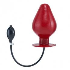 Mister B Inflatable Vortex Plug XL Red, latex inflatable anal plug 20 x 5–12 cm