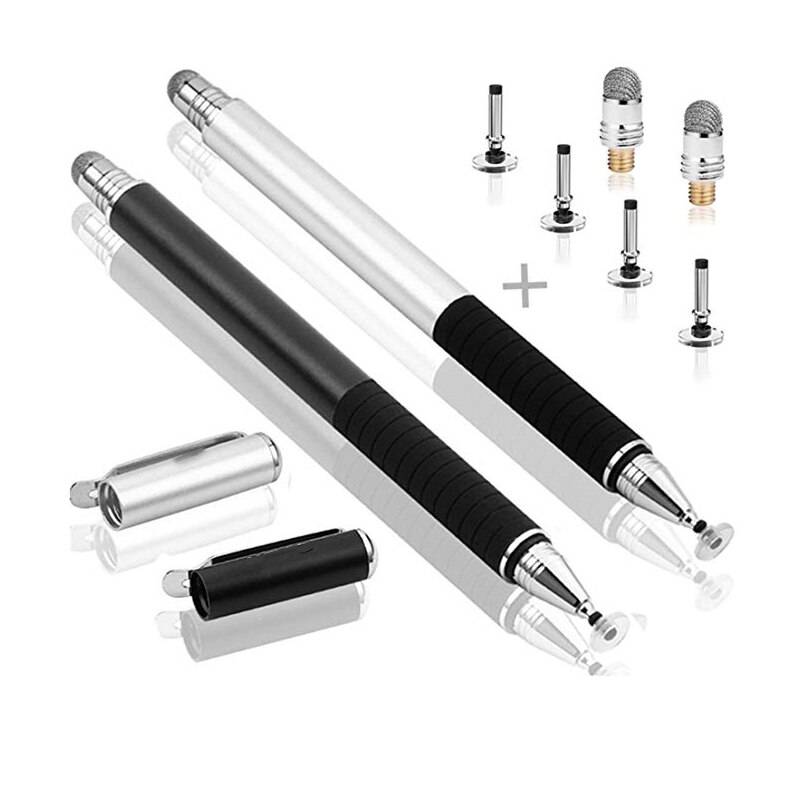 2 st/set universell stylus penna multifunktionsskärm pekpenna kapacitiv penna för ipad iphone samsung xiaomi huawei surfplattor