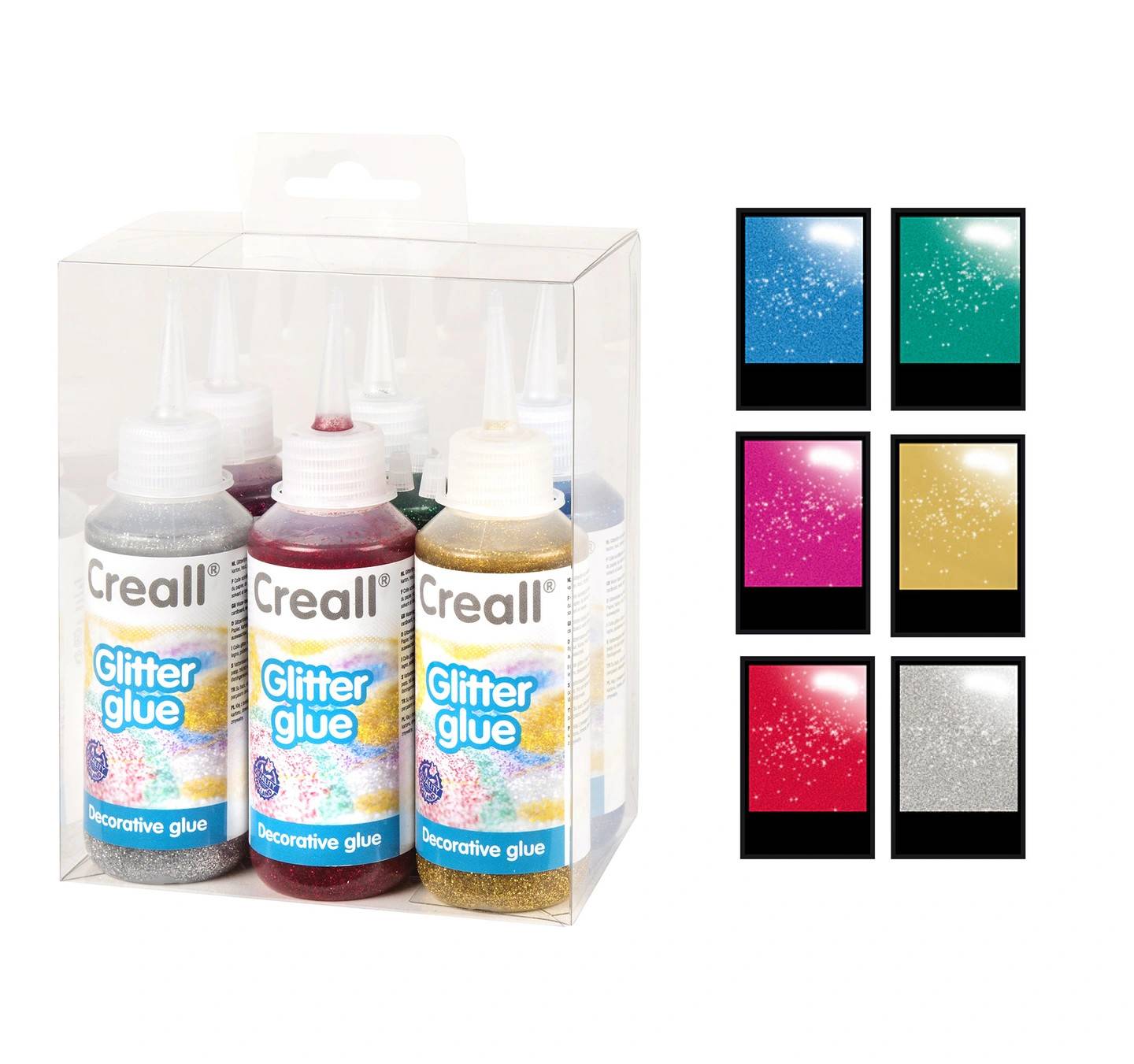 Creall glitterlim6 st x 100 ml