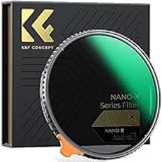 K&F Concept 49 mm Black-Mist filter 1/4 och ND2-32 filter utan kors 2 i 1 för kameralins