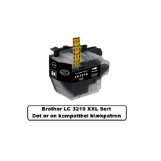 Brother LC 3219 XXL BK (Sort) kompatibel blækpatron indeholder 65ml.