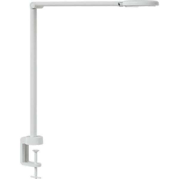 Luxo Motus Flat m. bordklemme, Hvid