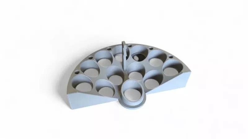 Ultimate Crescent Paint Station for Citadel Paints with Lid Holder