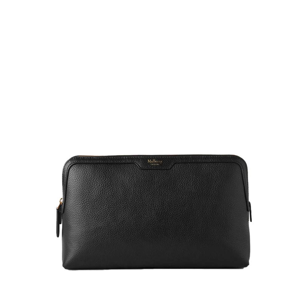 Mulberry Klassisk Sort Kosmetisk Pung - Tasker - Herre - Sort - ONE SIZE - Læder