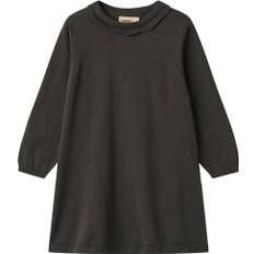 Wheat Strik Kjole Nannie Str 128/8y - Raven Kjoler Bomuld hos Magasin