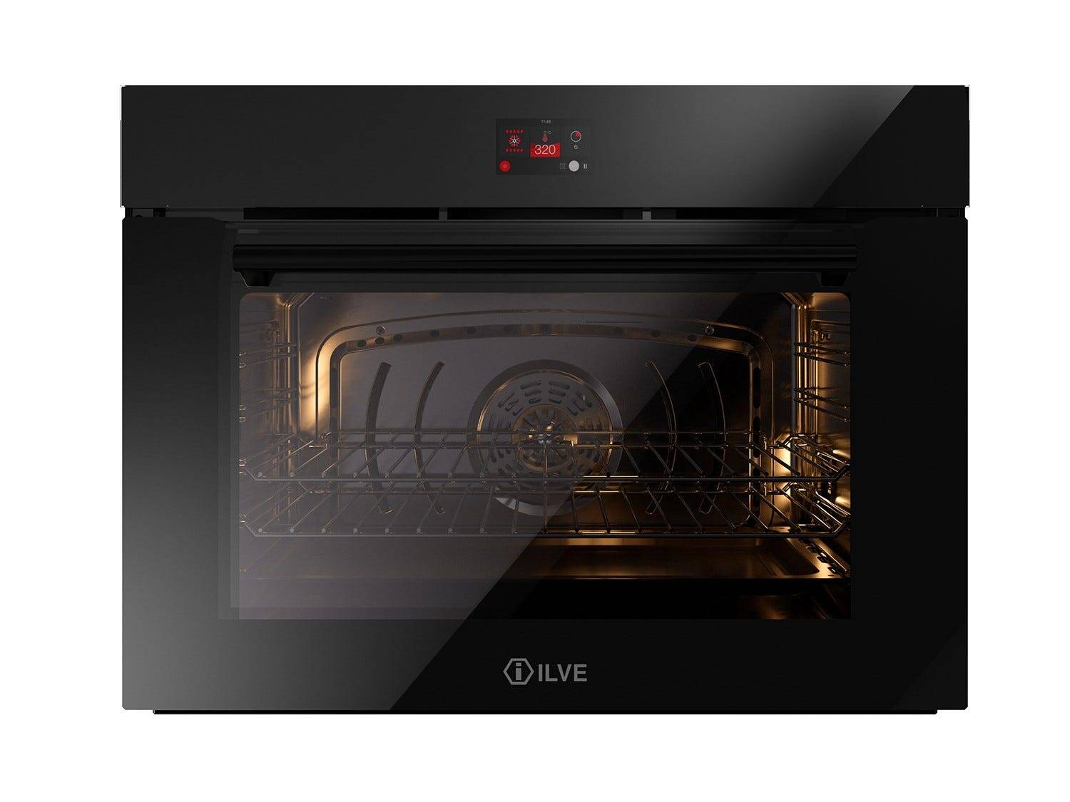 Ilve, Professional Plus multifunktionsugn 60, 30-320°C, TFT-display, svart