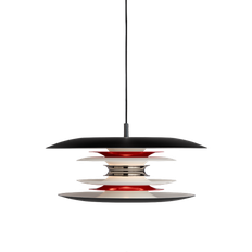 Diablo pendel Belid lighting - Ø 40 - sort/rød