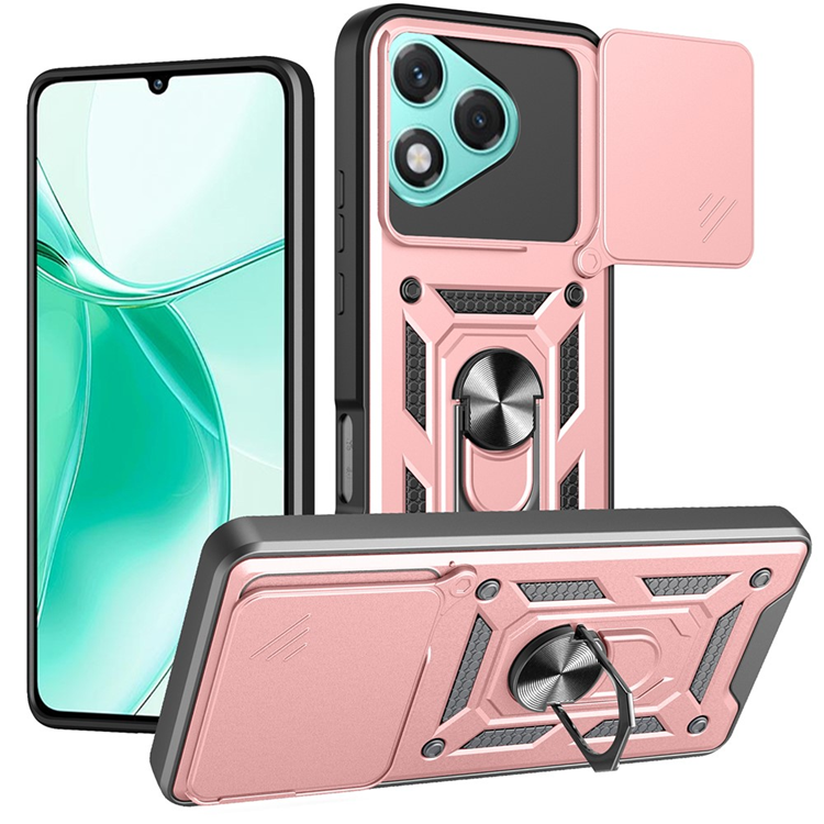 Mobilskal till Honor 400 Lite 5G Kickstand - Rosa Guld