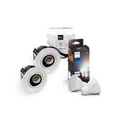 HiluX D10 Hvid indendørs inkl. Philips Hue White Ambiance 2-pak