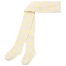 Flöss Strumpbyxor Soft White Small Bow 104/110 cm  Vit  104/110 cm  kvinna