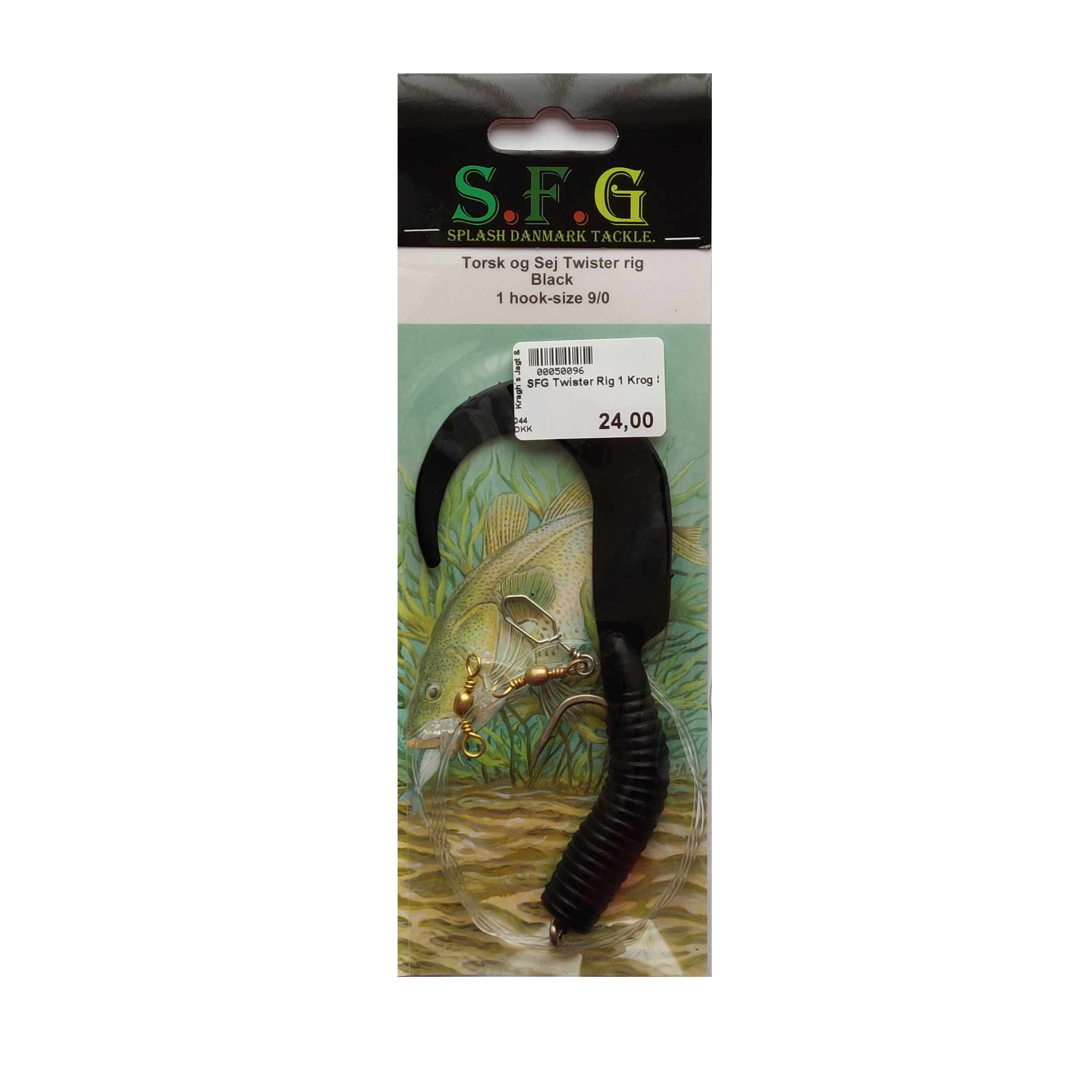 SFG Twister Rig 1 Krog Str.9/0 - Black.