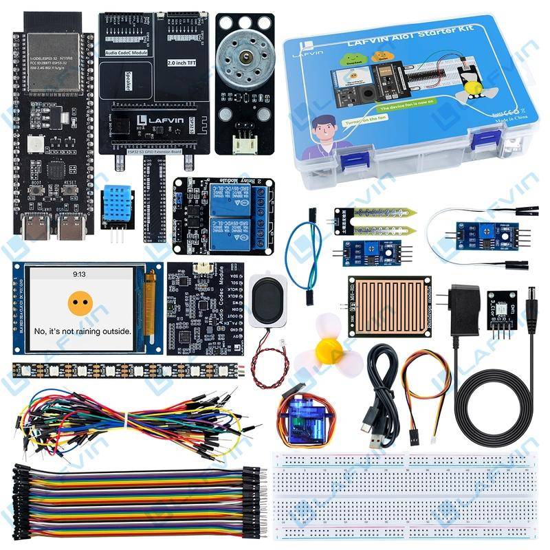 LAFVIN AI Chatbot DIY Kit for Arduino Programming AIoT Starter Kit ESP32-S3 Module DIY Emotional Communication Learning Kit