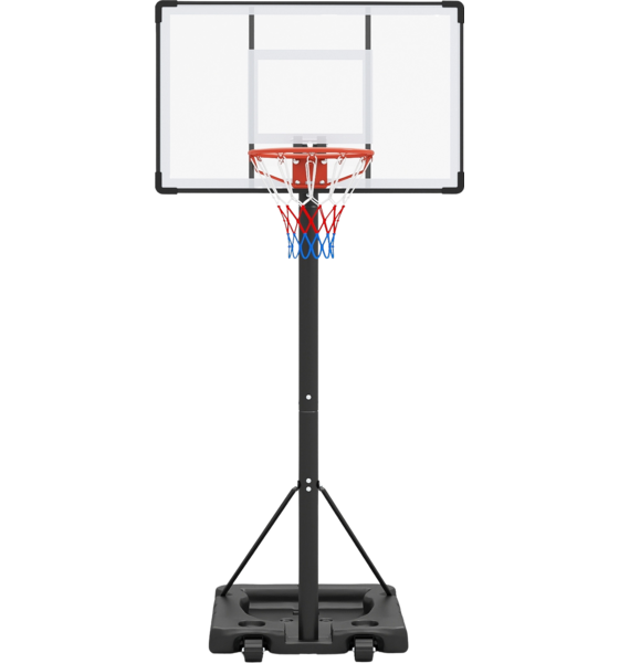 Northix Portable Basketball Hoop, Adjustable 5.6-10 Ft, 43 In Backboard Baskettillbehör Black - One Size