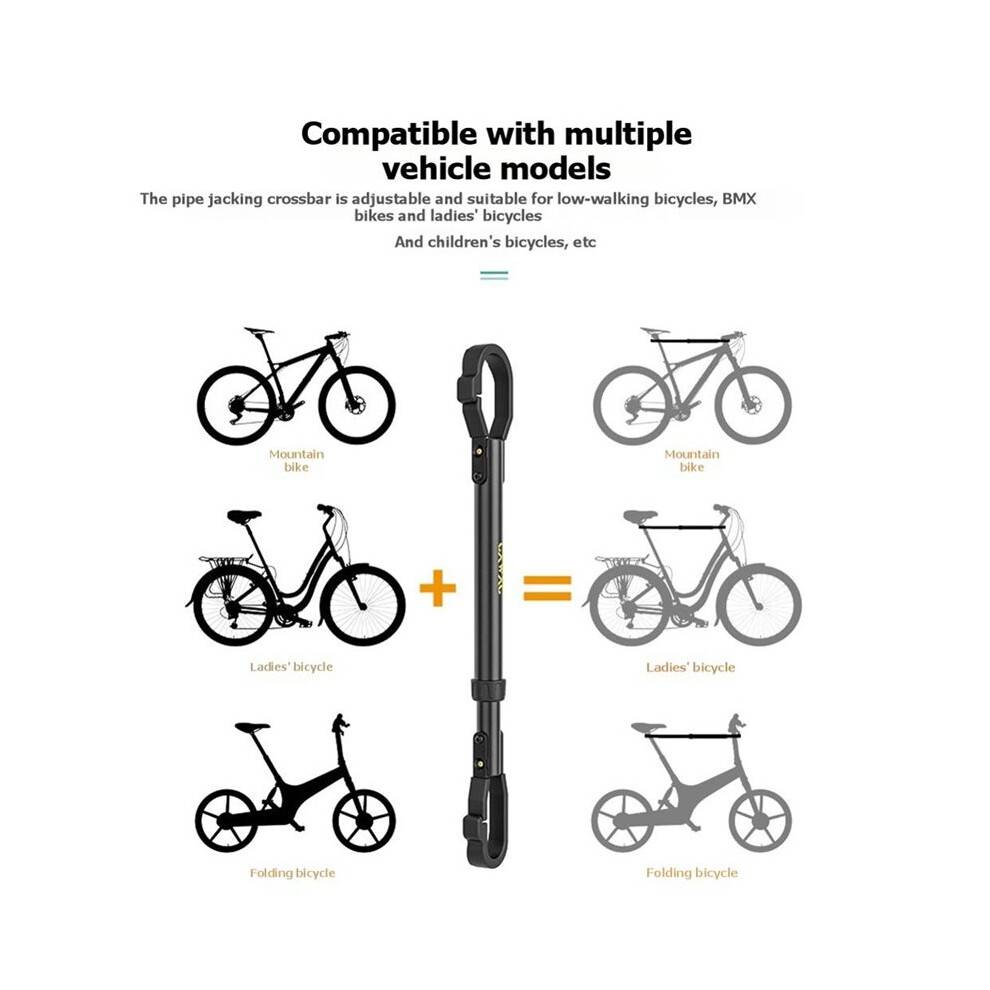 CXWXC Adjustable Bike Rack Bar , Top Tube Adapter for E-Bikes Full-Suspension Mountain