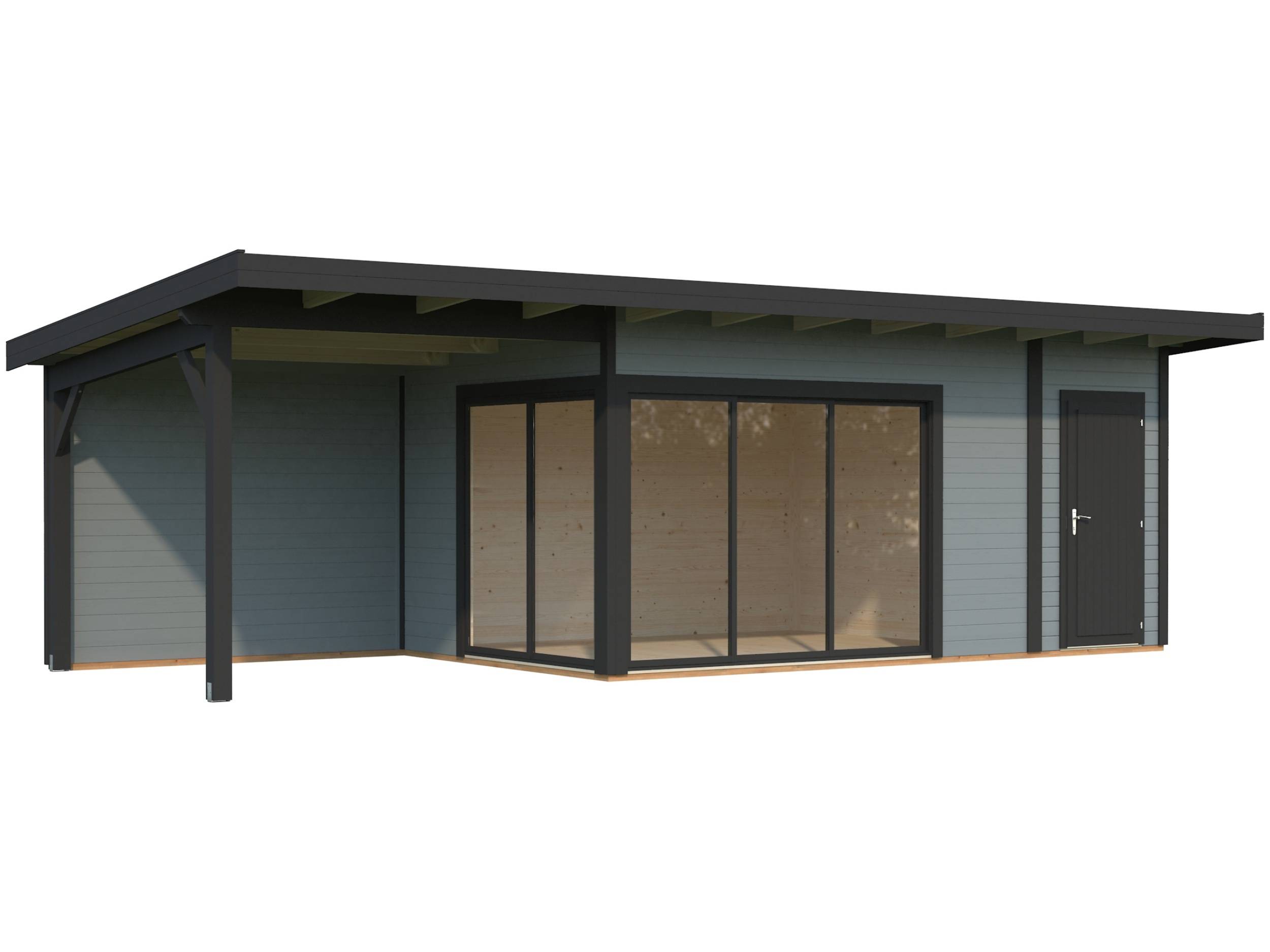 Havehus, Andrea, 23,1 m², lyse-/antracitgrå