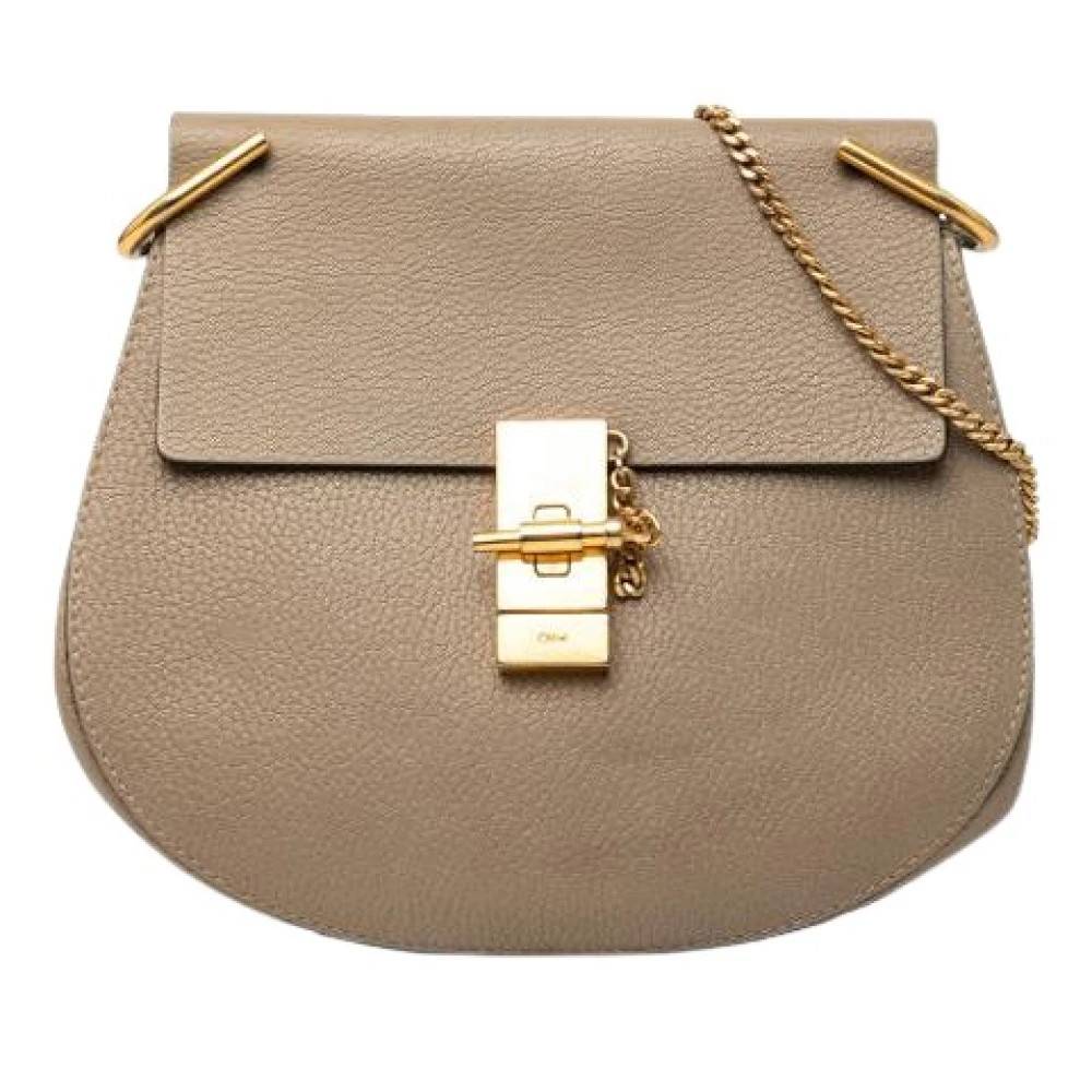 Chloé Pre-owned Pre-owned Laeder skuldertasker - Vintage - Dame - Brun - ONE SIZE - Uld