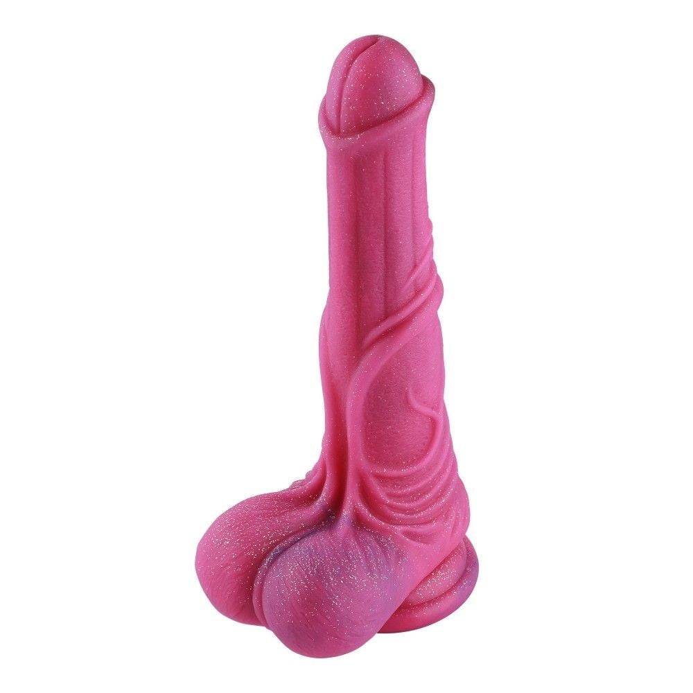 Hismith HSA94, silicone dildo with suction cup and KlicLok connector 26 x 4.1–5.9 cm.
