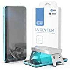 DOME GLASS Whitestone UV GEN film skärmskydd för Galaxy S23 [2-pack] hårt belagd film skärmskydd med UV-ljus