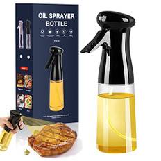 Rouceyxin Oljespruta multifunktionell olivolja spruta – 200 ml vinäger stänk, oljedispenser, oljedispenser, oljeflaska, utlösare för matlagning, BBQ, grillning, salladsoljespruta flaska