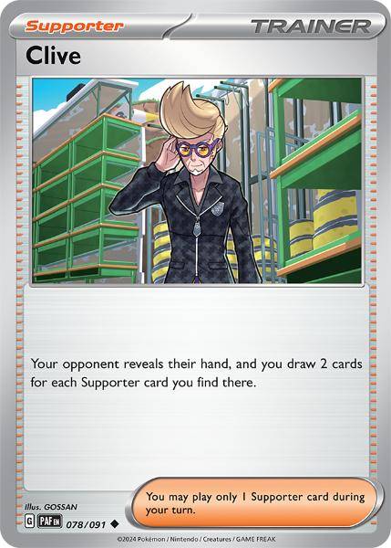 SV4.5 - Paldean Fates - 078/091 - Clive - Uncommon