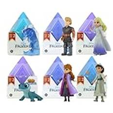 Disney Frozen 2 Pop Adventures Series 2 identifierade blinda lådor - 5 cm ledade minifigurer - Anna, Kristoff, Royal Elsa, Nokk, Bruni och Honeymaren - Set med 2