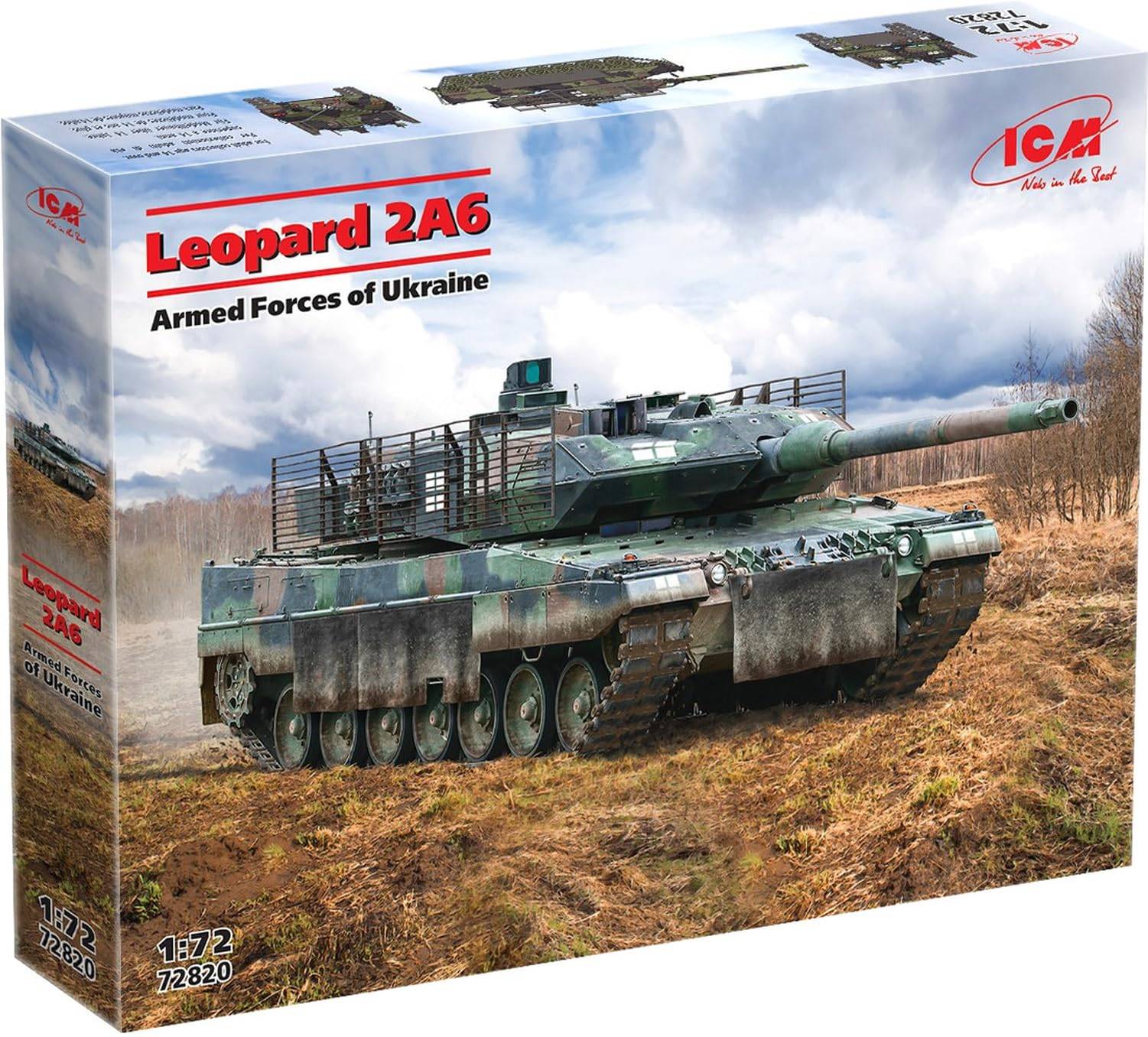 ICM Ukraina Leopard 2A6 Plastmodell 72820 1/72 (Tank)