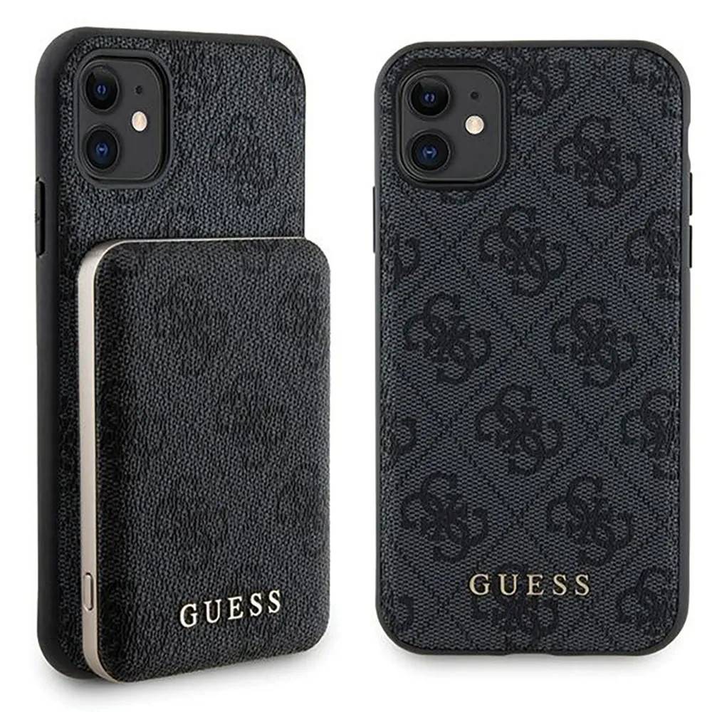 Guess Zestaw Gubpm5n614gemgk Iphone 11 6.1 + Powerbank 5000mah 4g Telefon Etui Refurbished