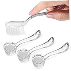 MAGICLULU Nagelborsteset 3-pack Rund Rengöringsborste för Fingernaglar Tånaglar Manikyr Pedikyr Robust Konstruktion