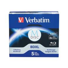 Verbatim M-Disc - 5 x M-DISC BDXL - 100 GB 6x - Jewel Case (Schachtel)