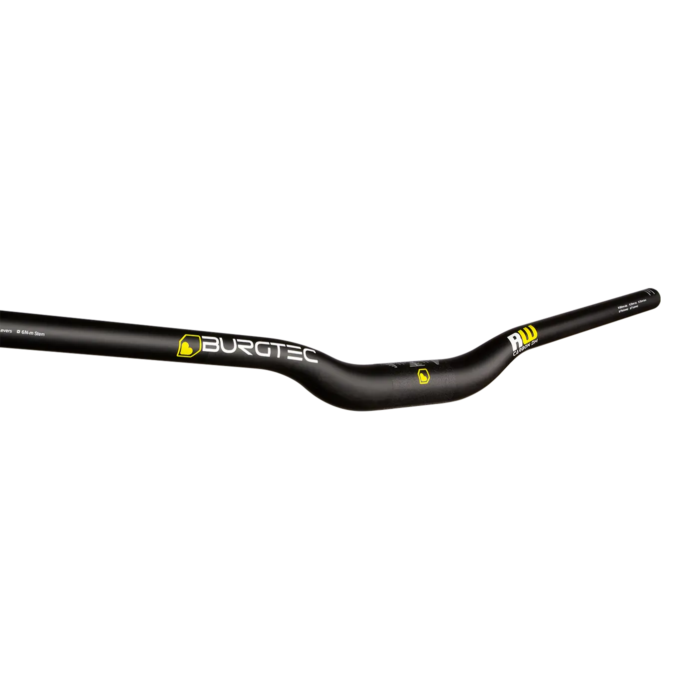 Burgtec Ride Wide Carbon DH Handlebar Rice 20mm Bar Clamp 31,8 20MM RISE 31.8MM CLAMP.