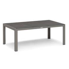 Bord Hånger H63xB75xL120 cm, sand m. keramiskt glas
