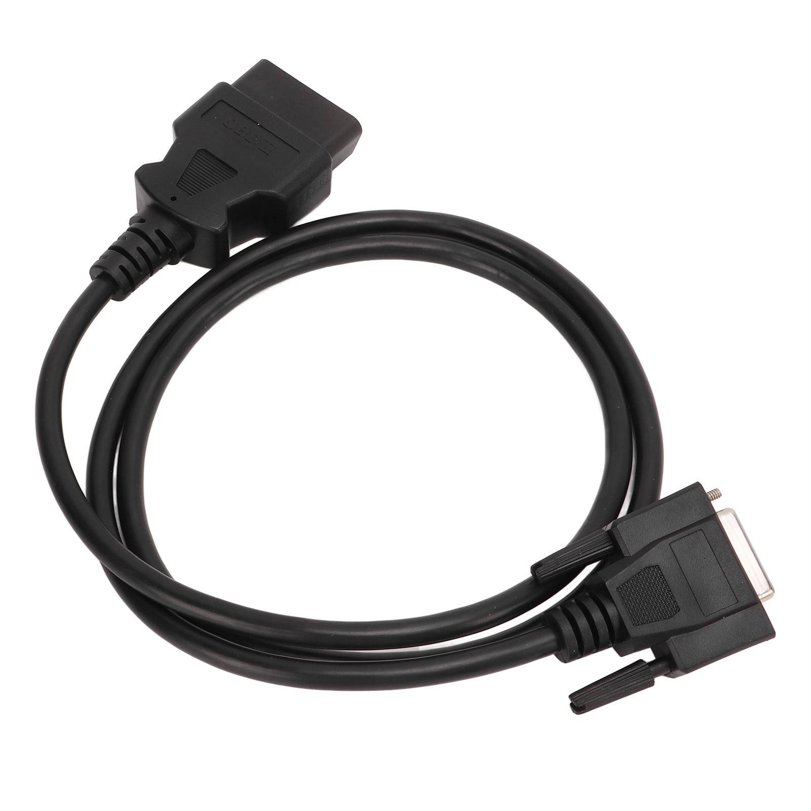 Huvud OBD2-kabel OBDII-testdiagnoskontaktadapterkabelersättning för Launch CRP123 CRP129 black