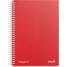 Mayland 2026 Spiralkalender, plast, rød