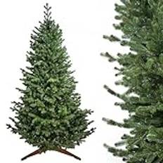 Evergreen Tree® Konstgjord julgran 150 | 180 | 210 | 230 | 250 cm – naturtrogen 100 % formgjutning julgran konstgjord med stativ av naturträ, tillverkad i EU, julgran