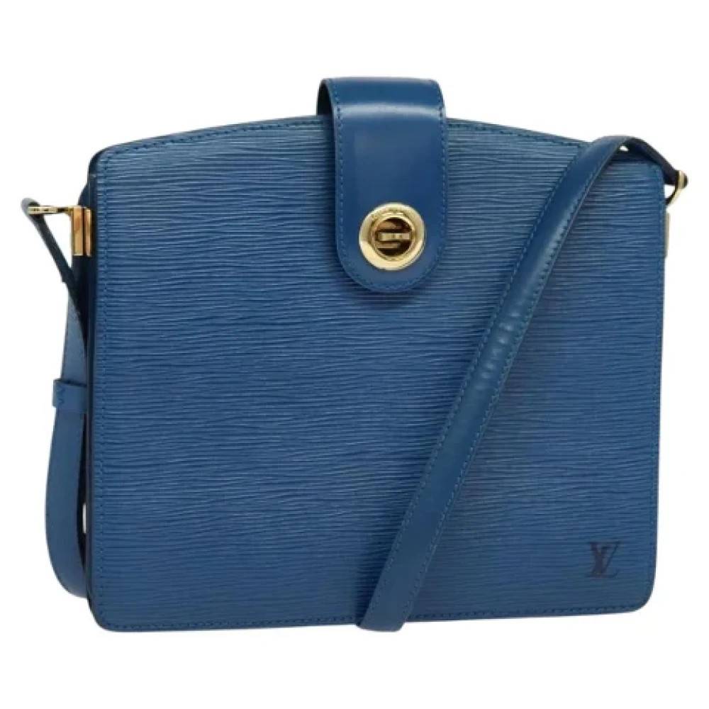 Louis Vuitton Vintage Pre-owned Laeder louis-vuitton-tasker - Vintage - Dame - Blå - ONE SIZE - Uld