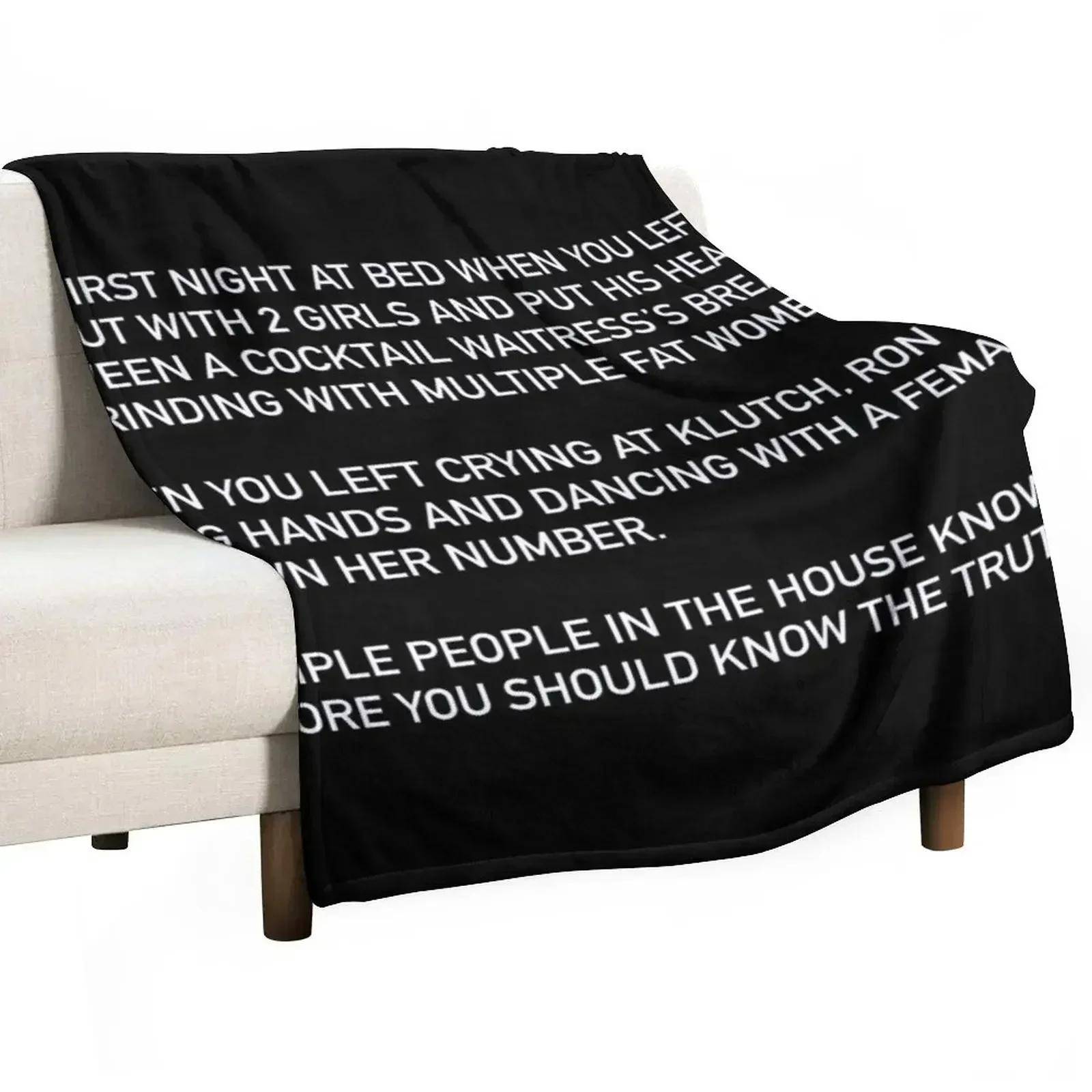 Jersey Shore Letter Throw Blanket Flannels Soft Plush Plaid Heavy cosplay anime Weighted Single Blankets