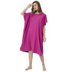 Lilla rød surf poncho til kvinder og mænd – badeponcho, strandponcho