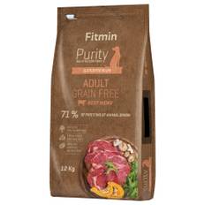 Fitmin dog Purity Adult, oksekød (uden korn) - 2 x 12 kg