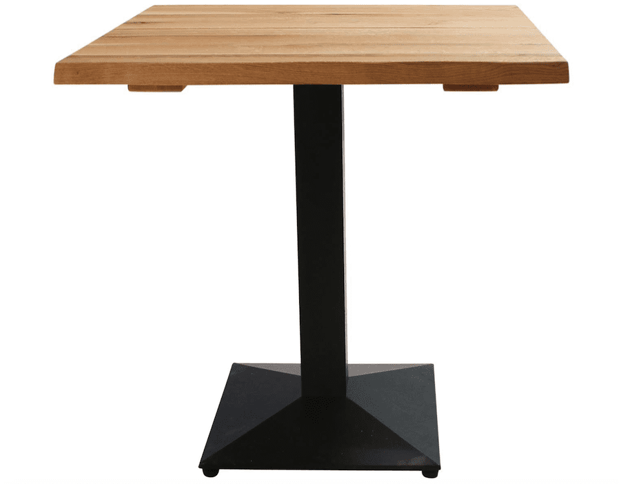 Curve Cafe Bord, egetræ - H 72 x B 72 x L 72 cm Natur Eg.