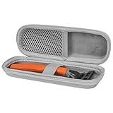 Linkidea Generic EVA hårt skalfodral för säkerhetshyvel, förvaring av raktillbehör, reseväska för män, kompatibel med Gillette Fusion 5 Power, Harry's 5-blad (silver)
