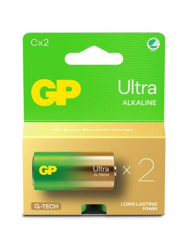 GP Battery Ultra Alkaline C/LR14 2-pack