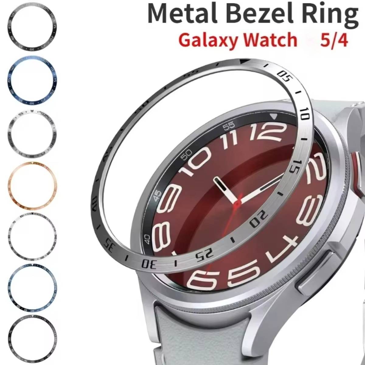 Metal Bezel Ring For Samsung Galaxy Watch 5pro 4 Classic 42mm 46mm Time/Speed Scale Protective Cover Watch 5/4 40mm 44mm