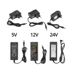 AC DC-strömadapter Spänningsomvandlare Transformator 220V 110V till 5V 12V 24V 1A 2A 3A 5A Strömförsörjningstransformatorer för belysning 24V 5A US Plug