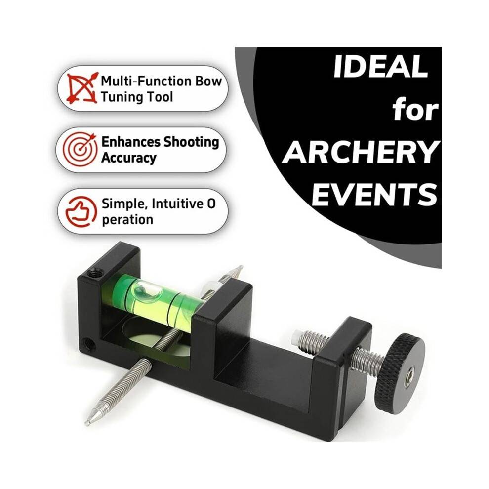 Archery Compound Bow Levelling Aid Bow String Visor Arrow Rest Levelling Tool Tuning Portable for Hunting Accessories